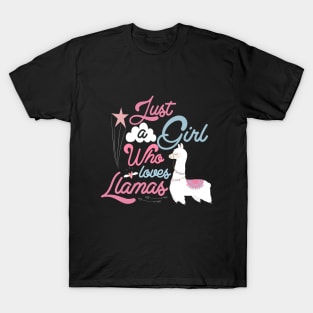 Just A Girl Who Loves Llamas Gift Ideas T-Shirt